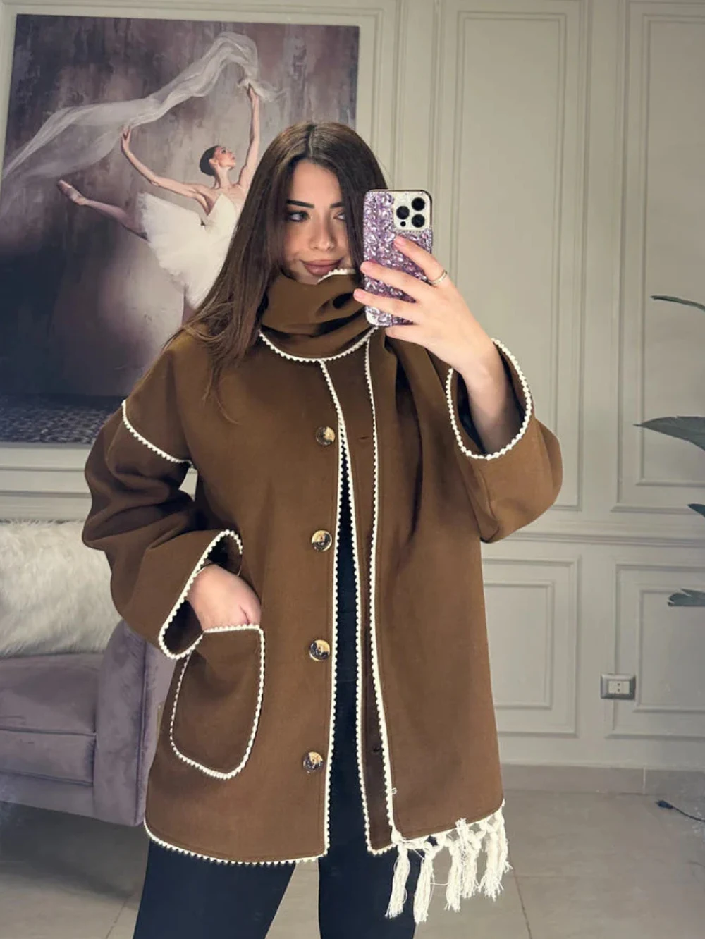 Gilet Cachemir Shasha + cachecol