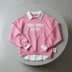 Pull Élégant À Col Chemise - Rose