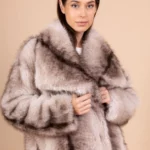 Veste Fourrure JJ Fashion - Beige et Marron