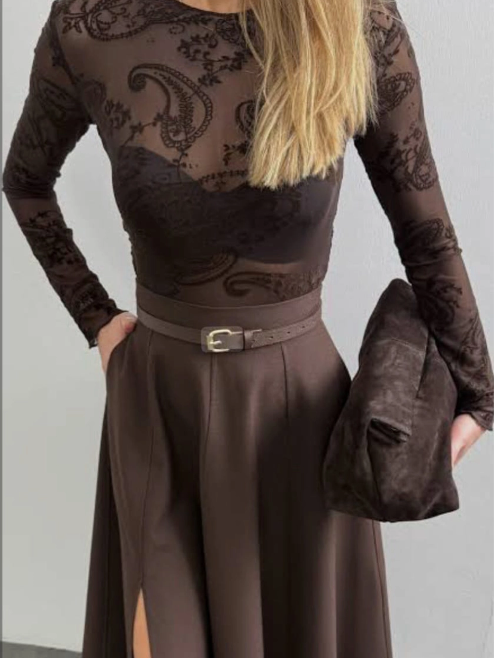 Pull Tulle Brodé