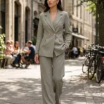Ensemble Violet - Vert Olive