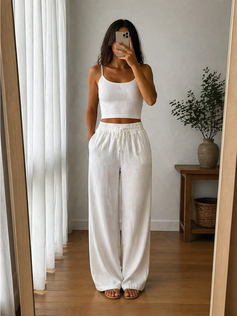 Pantalon Lin