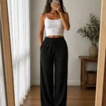 Pantalon Lin - Noir